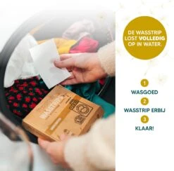 Wasmiddeldoekjes - Ongeparfumeerd Wasstrips 128 Wasbeurten – Wasmiddel Wasdoekjes - Natuurlijke Wasverzachter – Vegan – Zero Waste -Schone Winkel 1200x1187 1
