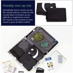 Wonair - Grote Waszak - Laundry Bag - Wash Me - 60x90cm - Zwart - Met Trekkoord -Schone Winkel 1200x1187 4