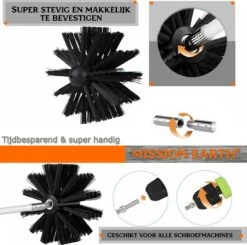 Schoorsteenveegset - 8 Meter - 2 Borstelkoppen - Professioneel - Schoorsteen Borstel - Veegkit - Haardset Voor Houtkachel - Flexibel - Schoorsteenveger - Pelletkachel Accessoires - Schoorsteen Reiniger - Geschikt Voor Boormachines -Schone Winkel 1200x1188 17