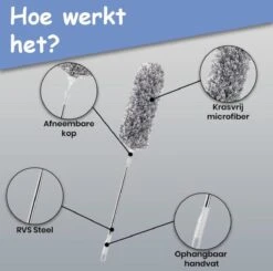 Fain® Plumeau Met Telescoopsteel – Grijs – 80 Tot 280 Cm - Uitschuifbaar – Wasbaar - Flexibel 360° Draaibaar – Duster - Microvezel Ragebol 18 Fain® Plumeau Met Telescoopsteel – Grijs – 80 Tot 280 Cm - Uitschuifbaar – Wasbaar - Flexibel 360° Draaibaar – Duster - Microvezel Ragebol -Schone Winkel 1200x1190 4