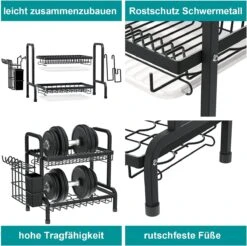 Dish Drying Rack Drainer Afdruiprek Metaal Afvoerafdruiprek Met Druppelbak Black Decker Droogrek Zwart Afdruiprek Brabantiaafdruiprek Metaal Muur -Schone Winkel 1200x1197 20