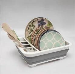 Merkloos Afdruiprek Voor Afwas - Afwasrek - Opvouwbaar - Inklapbaar - Compact - Vaatwasrek Met Bestekrekje -Schone Winkel 1200x1197 21