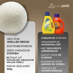 Merkloos Droger Ballen XL 8 Stuks – Zero Waste Dryer Balls - Duurzaam – Wasverzachter – Herbruikbare Drogerballen – Droogt De Was Sneller – Tiny Panda -Schone Winkel 1200x1199 20
