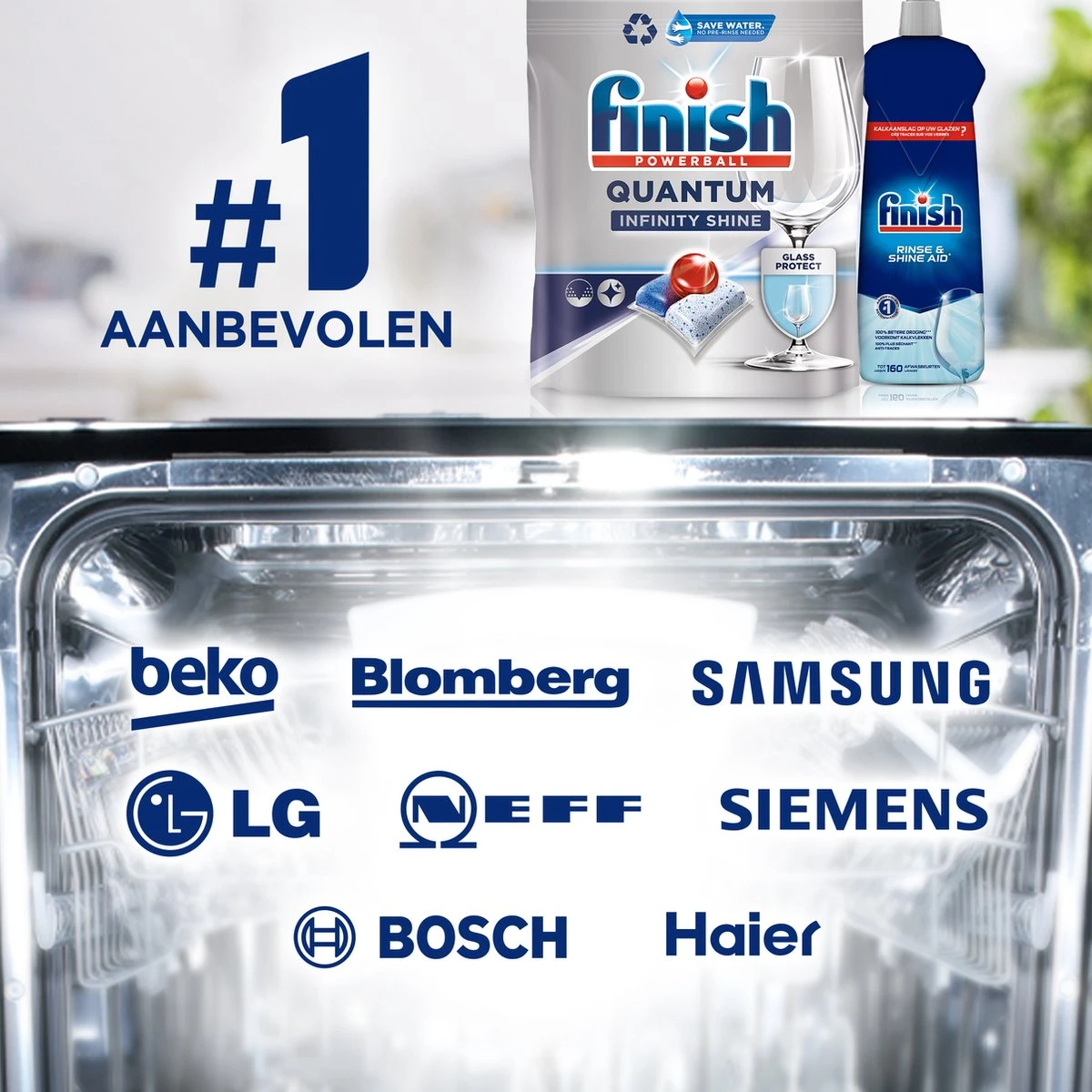 Finish Quantum Infinity Shine Vaatwastabletten - 166 Capsules 12 Finish Quantum Infinity Shine Vaatwastabletten - 166 Capsules - Afbeelding 10