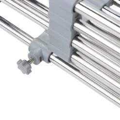 IBright Verstelbare Keukenrek - Gootsteen Mand - Afdruiprek – Vergiet – Verstelbaar In Lengte - Uitschuifbaar - RVS Grijs -Schone Winkel 1200x1200 1236