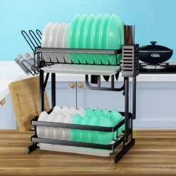 TammaT - Afdruiprek Met Lekbak 2 Laags – Inklapbaar - Afwasrek – Met 2 Lekbakken – Extra Accessories Voor Servies En Snijplanken - RVS - 38x35x26,5cm 18 TammaT - Afdruiprek Met Lekbak 2 Laags – Inklapbaar - Afwasrek – Met 2 Lekbakken – Extra Accessories Voor Servies En Snijplanken - RVS - 38x35x26,5cm -Schone Winkel 1200x1200 1240