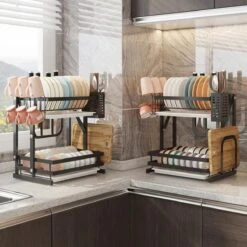 TammaT - Afdruiprek Met Lekbak 2 Laags – Inklapbaar - Afwasrek – Met 2 Lekbakken – Extra Accessories Voor Servies En Snijplanken - RVS - 38x35x26,5cm 22 TammaT - Afdruiprek Met Lekbak 2 Laags – Inklapbaar - Afwasrek – Met 2 Lekbakken – Extra Accessories Voor Servies En Snijplanken - RVS - 38x35x26,5cm -Schone Winkel 1200x1200 1243