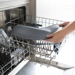 Navaris Siliconen Droogmat Met Afvoer - Aanrecht Droogmat Voor Afwas, Borden, Bestek, Glazen - Grijs -Schone Winkel 1200x1200 1306