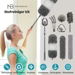 NovaBeau Plumeau Met Telescoopsteel – Microvezel Ragebol Uitschuifbaar - 9-delig Duster Set Met Voegenborstel – RVS Stoffer – Grijs Chenille Borstel – Wasbaar En Draaibaar 12 NovaBeau Plumeau Met Telescoopsteel – Microvezel Ragebol Uitschuifbaar - 9-delig Duster Set Met Voegenborstel – RVS Stoffer – Grijs Chenille Borstel – Wasbaar En Draaibaar -Schone Winkel 1200x1200 1347