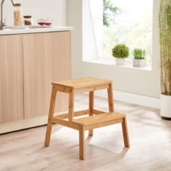 ACAZA Krukje In 2 Niveaus - Houten Opstapje - Bruin -Schone Winkel 1200x1200 1368