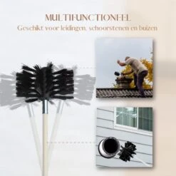 Waay Lifestyle Schoorsteenveegset - Schoorsteenborstel 6 Meter - Schoorsteenreiniger - Schrobborstels - Schoorsteenveger - Flexibele Steel - Geschikt Voor Boormachine - Wit -Schone Winkel 1200x1200 1425