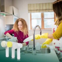 Apeiron Elektrische Schoonmaakborstel - Poetsmachine - Poliermachine - Schrobborstel - Handborstel - Werkborstel - Schrobber - Boorborstel - Wasborstel - Schoonmaakmiddelen - Reinigingsborstel - 3 Opzetstukken -Schone Winkel 1200x1200 1441