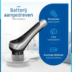 Qualitics Elektrische Schoonmaakborstel - Roterende Polijstmachine - Schrobborstel - Poetsmachine - Vloerreiniger Met 10 Opzetstukken 18 Qualitics Elektrische Schoonmaakborstel - Roterende Polijstmachine - Schrobborstel - Poetsmachine - Vloerreiniger Met 10 Opzetstukken -Schone Winkel 1200x1200 1466