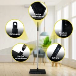 Schrobbezem Zwart Luiwagen Met Steel 120cm - Tuinbezem Straatbezem - Schoonmaak Schrobber Kunststof Harde Bezem - Schrobborstel En Schuurborstel -Schone Winkel 1200x1200 1472