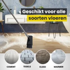 Schrobbezem Zwart Luiwagen Met Steel 120cm - Tuinbezem Straatbezem - Schoonmaak Schrobber Kunststof Harde Bezem - Schrobborstel En Schuurborstel -Schone Winkel 1200x1200 1473