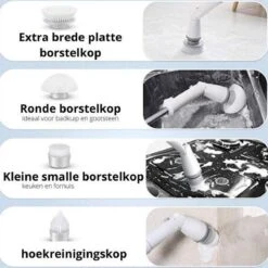 Elektrische Scrubber - Veelzijdige Schrobborstel - Elektrische Schoonmaakborstel - Binnen En Buiten Schoonmaken 12 Elektrische Scrubber - Veelzijdige Schrobborstel - Elektrische Schoonmaakborstel - Binnen En Buiten Schoonmaken -Schone Winkel 1200x1200 1534