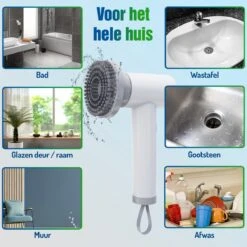 Elektrische Schoonmaakborstel - Schrobborstel - Handborstel - Schuurborstel - Schrobber - Badkamer - Toilet - Keuken 13 Elektrische Schoonmaakborstel - Schrobborstel - Handborstel - Schuurborstel - Schrobber - Badkamer - Toilet - Keuken -Schone Winkel 1200x1200 1549