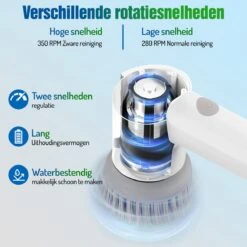Elektrische Schoonmaakborstel - Schrobborstel - Handborstel - Schuurborstel - Schrobber - Badkamer - Toilet - Keuken 15 Elektrische Schoonmaakborstel - Schrobborstel - Handborstel - Schuurborstel - Schrobber - Badkamer - Toilet - Keuken -Schone Winkel 1200x1200 1551
