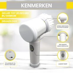 Lenga Elektrische Schoonmaakborstel - 5 In 1 Borstel - Oplaadbaar - Wasborstel - Schoonmaakmiddelen - Schrobborstels -Schone Winkel 1200x1200 1557