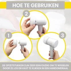 Lenga Elektrische Schoonmaakborstel - 5 In 1 Borstel - Oplaadbaar - Wasborstel - Schoonmaakmiddelen - Schrobborstels -Schone Winkel 1200x1200 1558