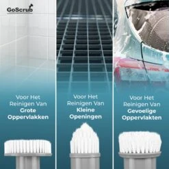 GoScrub® Elektrische Schoonmaakborstel – Elektrische Schrobber - Schrobborstel – Voor Badkamer Of Keuken – Schrobber Met Steel – Luiwagen – Polijstmachine - Poetsmachine Met 10 Opzetstukken 21 GoScrub® Elektrische Schoonmaakborstel – Elektrische Schrobber - Schrobborstel – Voor Badkamer Of Keuken – Schrobber Met Steel – Luiwagen – Polijstmachine - Poetsmachine Met 10 Opzetstukken -Schone Winkel 1200x1200 1567
