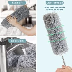 ForDig Telescopische Plumeau Microvezel - Duster Met Telescoopsteel Uitschuifbaar Tot 250 Cm - Wasbaar - 360 Graden Draaibaar -Schone Winkel 1200x1200 1606