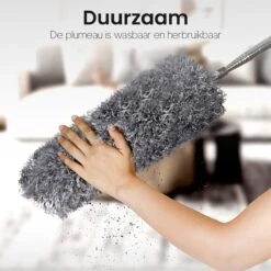 Plumeau Uitschuifbaar Tot 280cm - RVS - Telescopisch - Plumeau Met Telescoopsteel - 360° Flexibel -Schone Winkel 1200x1200 1639