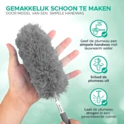 WITTS Telescopische Plumeau - Ragebol – Uitschuifbaar - Grijs -Schone Winkel 1200x1200 1658