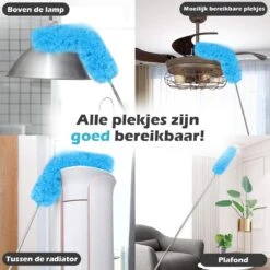 JUST23 Plumeau Uitschuifbaar Met Telescoopsteel – 60 Tot 140 Cm – Ragebol – Stoffer – Duster - Blauw - Incl. Microfiber Doek -Schone Winkel 1200x1200 1665