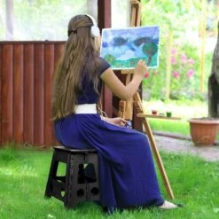 Buxibo - Kruk - Krukje - Keukentrap - Keukentrapje - Opvouwbaar Trapje - Keuken/Badkamer/Schuur Trapje - 29 X 24 X 40cm -Schone Winkel 1200x1200 1683