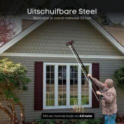 Merkloos Telescoopsteel Ramenwassen 4,6M - Met Borstel & Waterdoorvoer - Voor Ramen - Watertoevoer - Borstel 16 Merkloos Telescoopsteel Ramenwassen 4,6M - Met Borstel & Waterdoorvoer - Voor Ramen - Watertoevoer - Borstel -Schone Winkel 1200x1200 1702