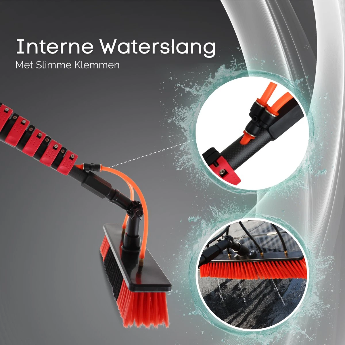Merkloos Telescoopsteel Ramenwassen 4,6M - Met Borstel & Waterdoorvoer - Voor Ramen - Watertoevoer - Borstel 8 Merkloos Telescoopsteel Ramenwassen 4,6M - Met Borstel & Waterdoorvoer - Voor Ramen - Watertoevoer - Borstel - Afbeelding 6