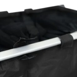 Wasmand Met 3 Vakken - 90 Liter - Opvouwbaar En Afneembaar Frame - Wassorteerder In Verschillende Kleuren - Badkamer Wasgoed Organizer Met Sluitbare Zak - Zwart -Schone Winkel 1200x1200 1733