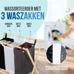 Strex Wasmand Met 3 Vakken 143L - Opklapbaar - Wassorteerder -Schone Winkel 1200x1200 1747