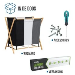 Strex Wasmand Met 3 Vakken 143L - Opklapbaar - Wassorteerder -Schone Winkel 1200x1200 1751
