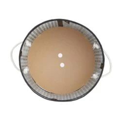 Relaxdays Wasmand Bamboe - Ronde Wasbox Met Deksel - 63 X 40 Cm - 65 Liter - Zwart -Schone Winkel 1200x1200 1765