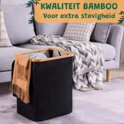 BrandtBergkamp Wasmand Zwart - 2 Stuks - Opvouwbare Wasmand - Wassorteerder - 150L -Schone Winkel 1200x1200 1777