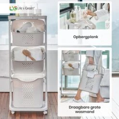 Life’s Green® - Wasmand - Wasmand 3 Vakken - Wassorteerder - Ophangbaar 14 Life’s Green® - Wasmand - Wasmand 3 Vakken - Wassorteerder - Ophangbaar -Schone Winkel 1200x1200 1799