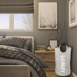 Wonair Wasmand – Wasbox - Wastas - Laundry Wasmand - Opvouwbaar – 81L – Lichtgrijs -Schone Winkel 1200x1200 1863