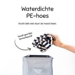 ByLara - Opvouwbare Wasmand - Op Wieltjes Met Handvat - Wasbox - Antraciet - 42L -Schone Winkel 1200x1200 1868