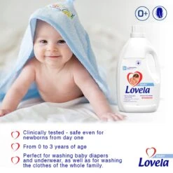 Lovela Baby - Hypoallergeen Wasmiddel Voor Het Wassen Van Gekleurde Baby- En Kinderkleding - 1.45 Liter -Schone Winkel 1200x1200 346