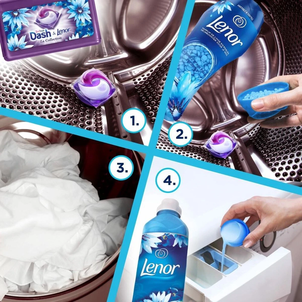 LENOR ZEEBRIES 12 X 900ML 5 LENOR ZEEBRIES 12 X 900ML - Afbeelding 3