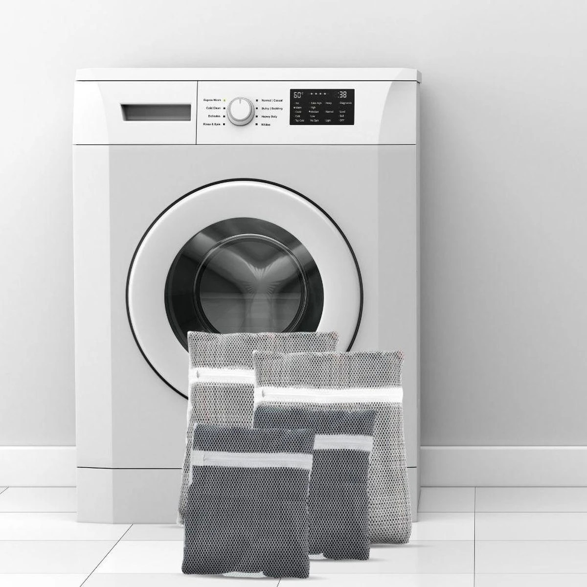 Orange85 Waszak - 4-Delige Set - Lingerie - Bh - Kleding - Met Ritssluiting - Waszakje - Groot - Klein - Wasgoed - Wasmachine - Wasnet - Polyester - Laundry Bag 5 Orange85 Waszak - 4-Delige Set - Lingerie - Bh - Kleding - Met Ritssluiting - Waszakje - Groot - Klein - Wasgoed - Wasmachine - Wasnet - Polyester - Laundry Bag - Afbeelding 3