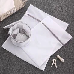 Merkloos Waszak 4 Delig - 1x Groot (50x60 Cm) - 1x Middel ( 40x50cm) - 1x Normaal (30x40cm) - 1x BH (17x15cm) -Schone Winkel 1200x1200 687