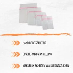 Merkloos Orange85 Waszakken 4 Stuks - 4 Maten - Lingerie - Bh - Schoenen - Schoenen -Schone Winkel 1200x1200 735