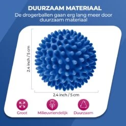 Roegaarden Drogerballen - Wasbollen - 6 Stuks - Siliconen - Sneller Droog - Anti-kreuk -Schone Winkel 1200x1200 764