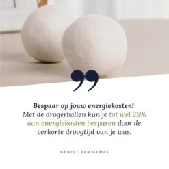 Geniet Van Gemak® | Herbruikbare Wollen Drogerballen | Wasbollen | Schaapswol | Duurzame En Energiebesparende Wasballen | 6 XL Drogerballen -Schone Winkel 1200x1200 775