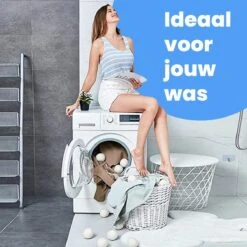 DRYQUICK Drogerballen- Wasbollen- Duurzaam Schapenwol - Herbruikbaar- 6 XL Wasballen Wit -Schone Winkel 1200x1200 780