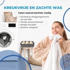 ANATURES Wollen XL Drogerballen 6 Stuks In Opbergmand – Herbruikbare Droogballen Wasdroger – Nieuw Zeelands RWS Schaapswol - Wasdrogerballen Duurzaam – Natuurlijke Wasverzachter -Schone Winkel 1200x1200 820