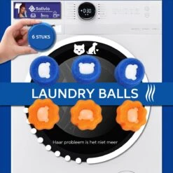 Salivio Laundryballs - 8x Wasbol Set - Huisdieren Haar Verwijderen - Wasbollen - Drogerballen - Energiebesparend - Wasverzachter - Milieuvriendelijk Wassen -Schone Winkel 1200x1200 824